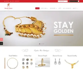 Manikchandjeweller.com(Manik Chand Jeweller KOLKATA) Screenshot