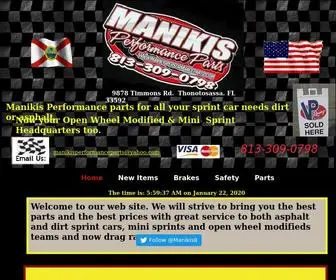 Manikisperformanceparts.com(Sprint car parts store) Screenshot