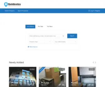 Maniladormitory.com(Manila Dormitory) Screenshot