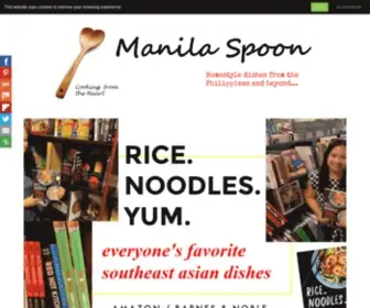 Manilaspoon.com(Manila Spoon) Screenshot