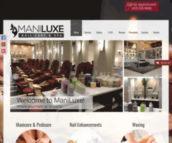 Maniluxerotunda.com(ManiLuxe Nail Care &amp; Spa) Screenshot