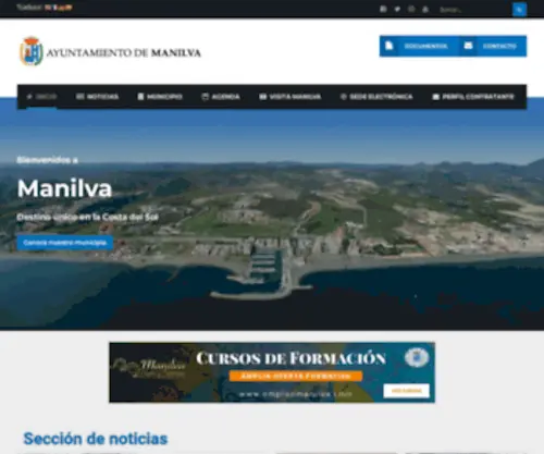 Manilva.es(Ayuntamiento de Manilva) Screenshot