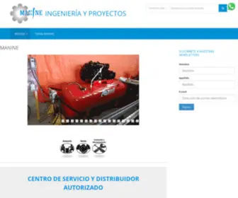 Manineingenieria.com.mx(Ingeniería y Proyectos) Screenshot