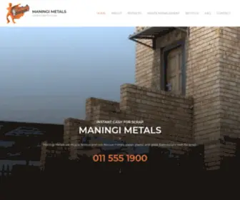 Maningimetals.co.za(Instant Cash for Scrap) Screenshot