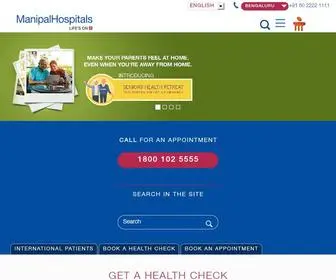 Manipalhospitals.com(Manipal Hospitals) Screenshot
