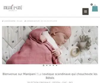 Manipani.com(Boutique de puériculture scandinave) Screenshot