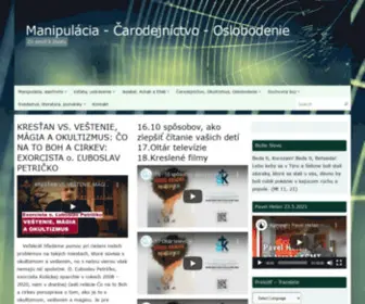 Manipulacia-CarodejNictvo.sk(Kresťanský web) Screenshot