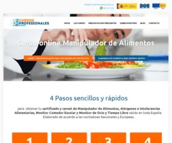 Manipuladoronline.es(Cursos certificados online para profesionales) Screenshot