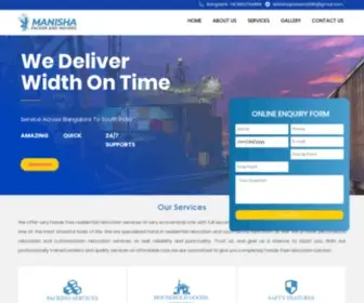 Manishapackers.com(Best Packers and movers in Marathahalli) Screenshot