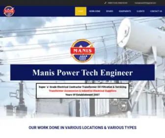 Manispowertransformer.com(Manis Power Tech Engineer) Screenshot