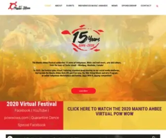 Manitoahbee.com(Manito Ahbee Festival) Screenshot