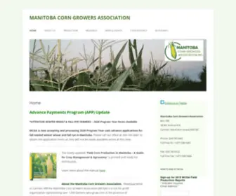 Manitobacorn.ca(MANITOBA CORN GROWERS ASSOCIATION) Screenshot