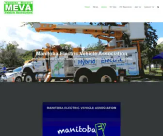 Manitobaev.ca(Manitoba Electric Vehicle Association) Screenshot