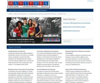 Manitobascholarships.ca(Manitoba Scholarships) Screenshot