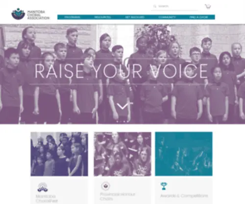 Manitobasings.org(Manitoba Choral Association) Screenshot