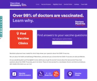 Manitobavaccine.ca(Manitoba Vaccine) Screenshot