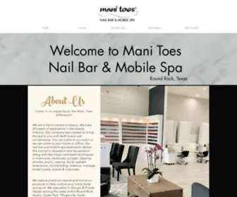 Manitoes.com(Mani Toes Nail Bar & Mobile Spa) Screenshot