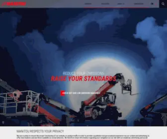 Manitou.com(Ontdek onze machines en accessoires) Screenshot