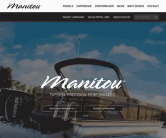 Manitoupontoonboats.com(Manitou Pontoon Boats) Screenshot