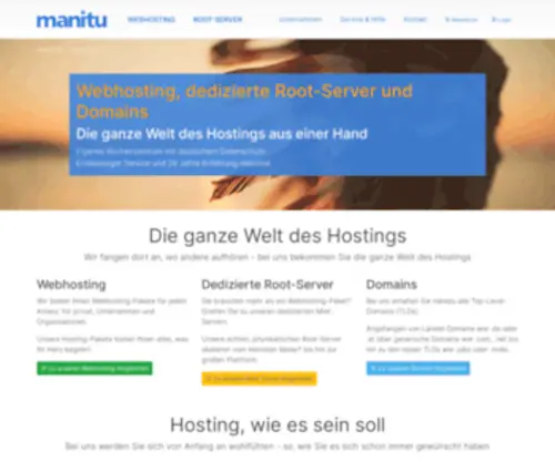Manitu.de(Die ganze Welt des Hostings aus einer Hand) Screenshot