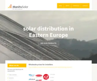 Manitusolar.com(Manitu Solar) Screenshot