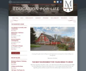 Manj.org(Montessori Academy of New Jersey) Screenshot