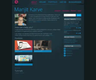 Manjitkarve.com(Manjit Karve) Screenshot