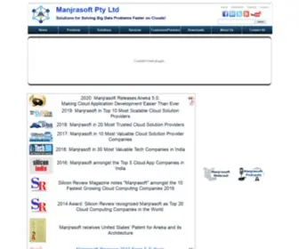 Manjrasoft.com(Manjrasoft Pty Ltd) Screenshot