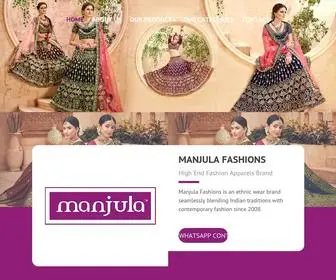 Manjulafashions.com(Manjula Fashions) Screenshot