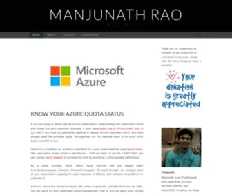 Manjunathrao.com(Manjunath Rao) Screenshot