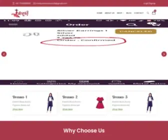 Manjushreesarees.com(Manju-shree) Screenshot