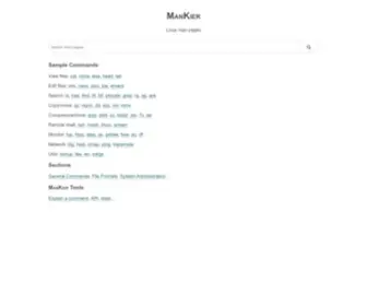 Mankier.com(Man Pages) Screenshot