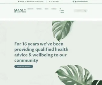 Manlyhealthfoods.com.au(Manly Health Foods) Screenshot