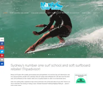 Manlysurfguide.com.au(Manly Surf Guide) Screenshot