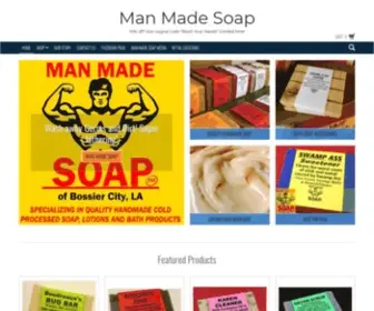 Manmadesoap.net(Handmade Soap & Bath Products) Screenshot