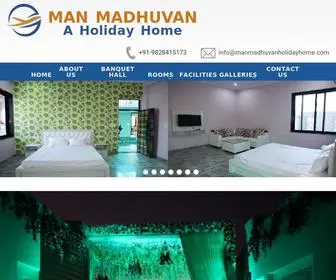 Manmadhuvanholidayhome.com(Man Madhuvan) Screenshot