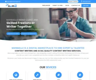 Manmauji.co.in(#1 Content Marketplace) Screenshot
