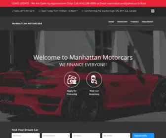 Manmotorcars.ca(Manhattan Motorcars Inc) Screenshot