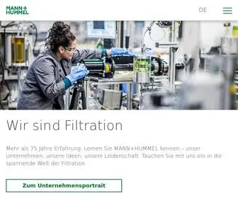 Mann-Hummel.com(Leadership in Filtration) Screenshot