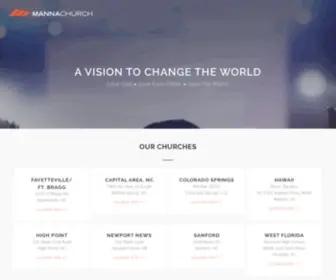 Mannachurch.org(Our mission) Screenshot