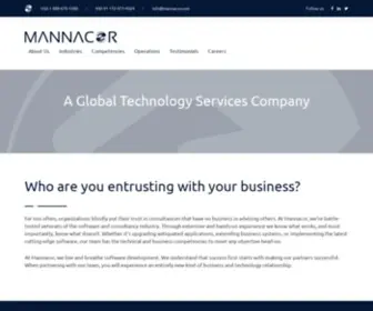 Mannacor.com(Midwest Consulting on a Global Scale) Screenshot