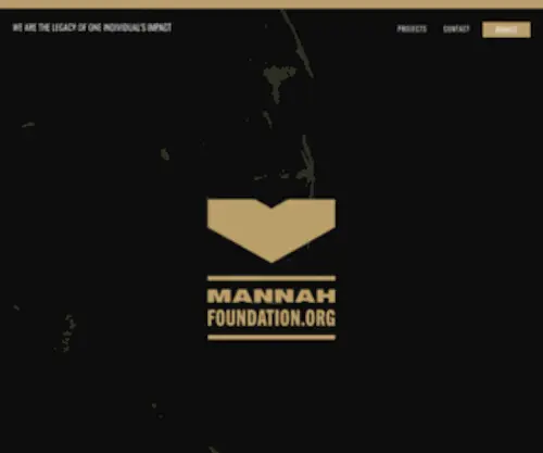 Mannahfoundation.org Screenshot