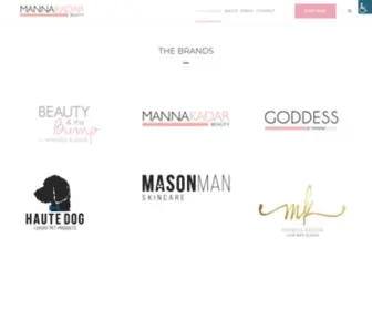 Mannakadarbeauty.com(Manna Kadar Beauty) Screenshot