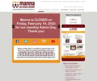 Mannaonmain.org(Ending Hunger) Screenshot