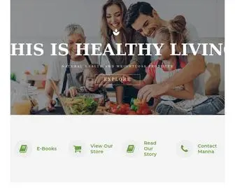 Mannaplus.co.za(Natural Health & Weight Loss Products) Screenshot
