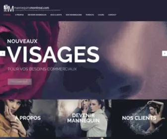 Mannequinsmontreal.com(AGENCE MANNEQUINS MONTREAL) Screenshot