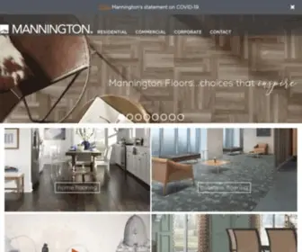 Mannington.com(Mannington Flooring) Screenshot