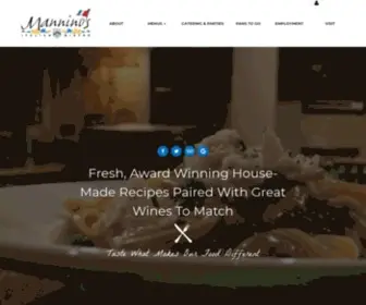 Manninositalianbistro.com(Mannino's Italian Bistro) Screenshot