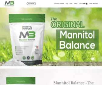 Mannitolbalance.com(Mannitol Balance .com) Screenshot