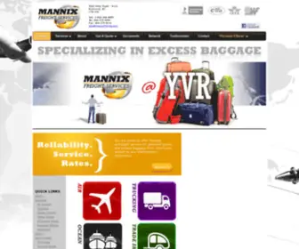 Mannixfreight.com(Mannix Freight Services) Screenshot
